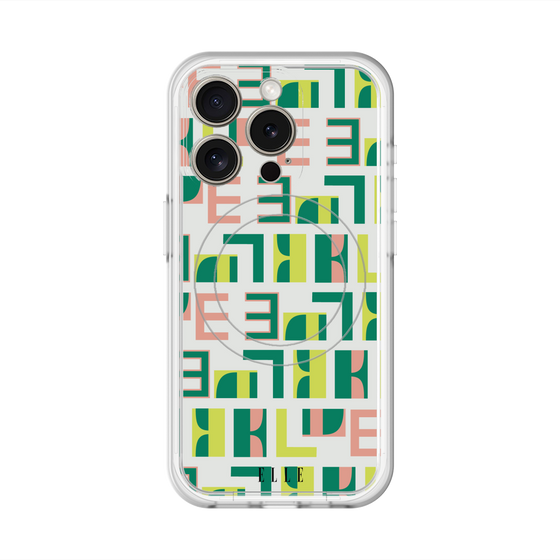 スリムプロテクションプレミアムケース with MagSafe［ ELLE - Iconics Prints2 ］