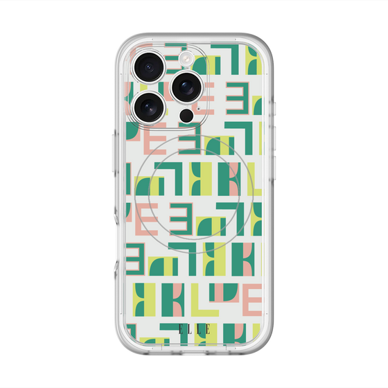 スリムプロテクションプレミアムケース with MagSafe［ ELLE - Iconics Prints2 ］