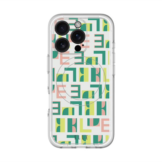 スリムプロテクションプレミアムケース with MagSafe［ ELLE - Iconics Prints2 ］