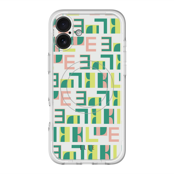 スリムプロテクションプレミアムケース with MagSafe［ ELLE - Iconics Prints2 ］