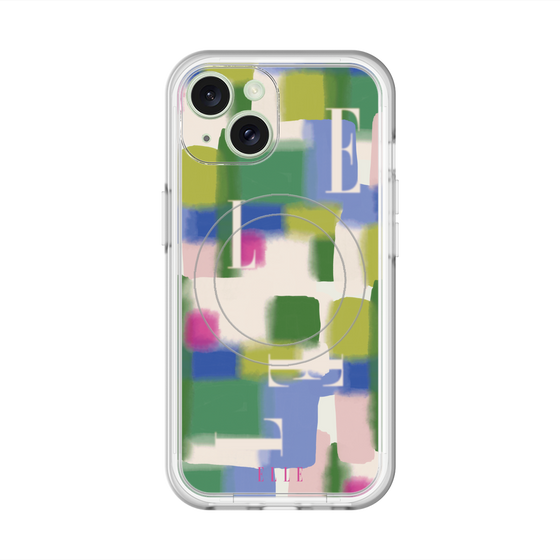 スリムプロテクションプレミアムケース with MagSafe［ ELLE - Iconics Prints3 ］