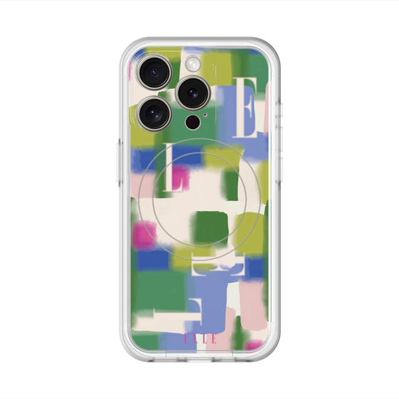 スリムプロテクションプレミアムケース with MagSafe［ ELLE - Iconics Prints3 ］
