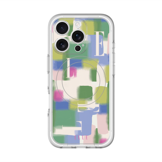 スリムプロテクションプレミアムケース with MagSafe［ ELLE - Iconics Prints3 ］