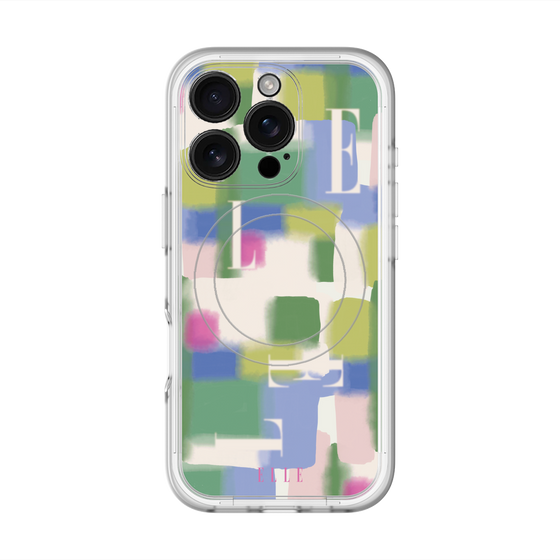 スリムプロテクションプレミアムケース with MagSafe［ ELLE - Iconics Prints3 ］