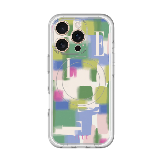 スリムプロテクションプレミアムケース with MagSafe［ ELLE - Iconics Prints3 ］