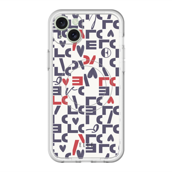 スリムプロテクションプレミアムケース with MagSafe［ ELLE - Simply Graphical ］