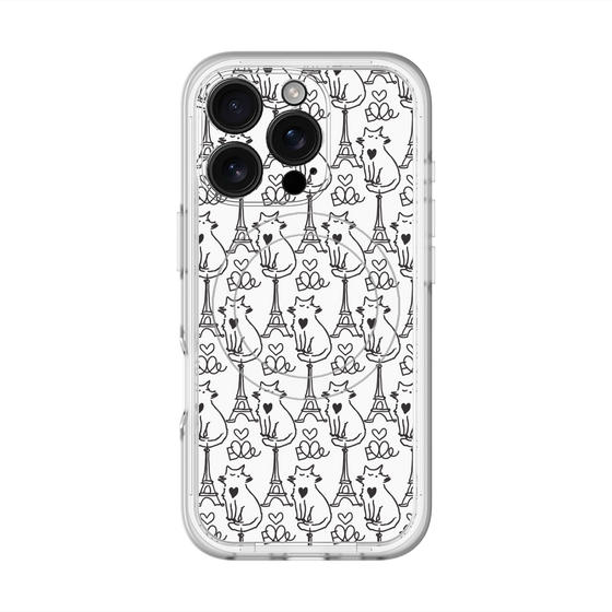 スリムプロテクションプレミアムケース with MagSafe［ ELLE - Cats ］