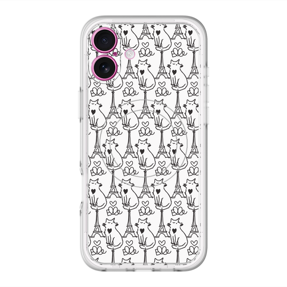 スリムプロテクションプレミアムケース with MagSafe［ ELLE - Cats ］
