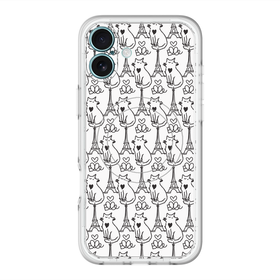 スリムプロテクションプレミアムケース with MagSafe［ ELLE - Cats ］