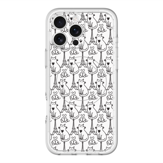 スリムプロテクションプレミアムケース with MagSafe［ ELLE - Cats ］