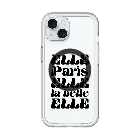 スリムプロテクションプレミアムケース with MagSafe［ ELLE - ELLE Paris ］