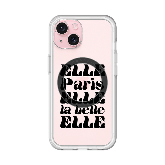 スリムプロテクションプレミアムケース with MagSafe［ ELLE - ELLE Paris ］