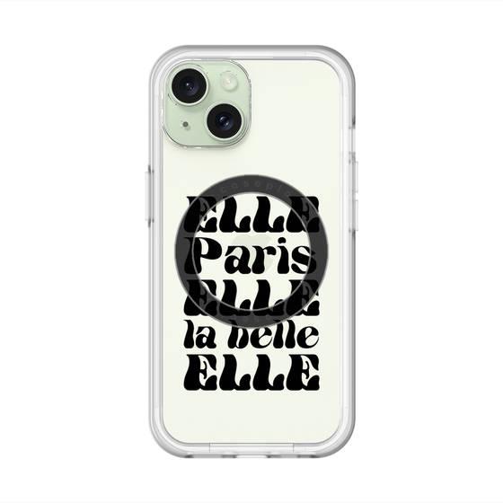 スリムプロテクションプレミアムケース with MagSafe［ ELLE - ELLE Paris ］