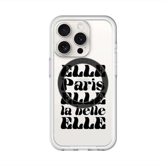 スリムプロテクションプレミアムケース with MagSafe［ ELLE - ELLE Paris ］