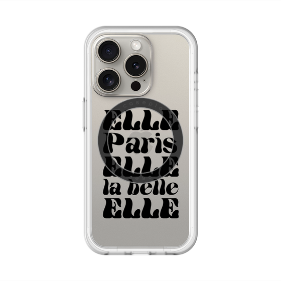 スリムプロテクションプレミアムケース with MagSafe［ ELLE - ELLE Paris ］