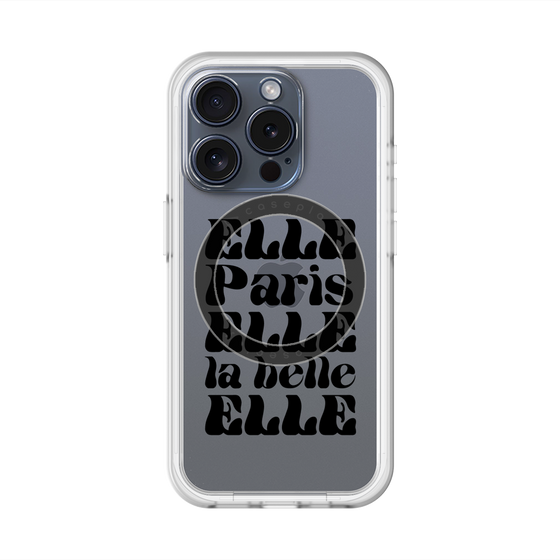 スリムプロテクションプレミアムケース with MagSafe［ ELLE - ELLE Paris ］
