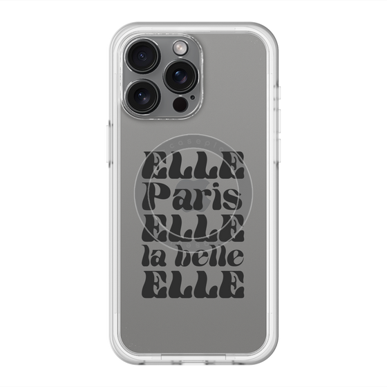スリムプロテクションプレミアムケース with MagSafe［ ELLE - ELLE Paris ］