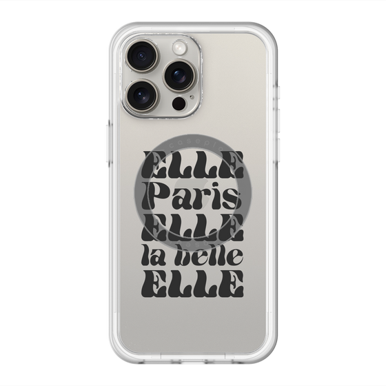 スリムプロテクションプレミアムケース with MagSafe［ ELLE - ELLE Paris ］