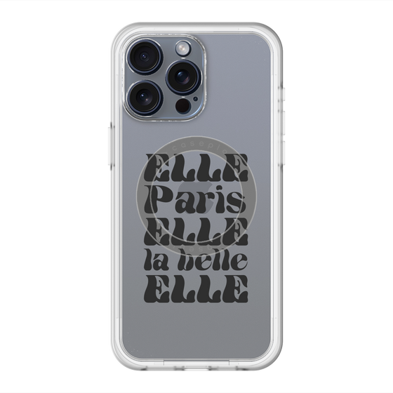 スリムプロテクションプレミアムケース with MagSafe［ ELLE - ELLE Paris ］