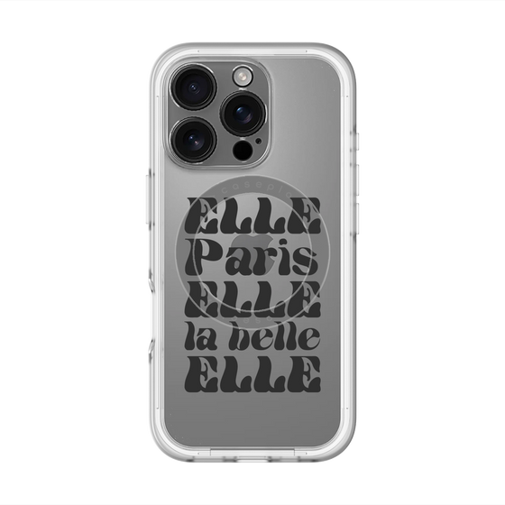 スリムプロテクションプレミアムケース with MagSafe［ ELLE - ELLE Paris ］