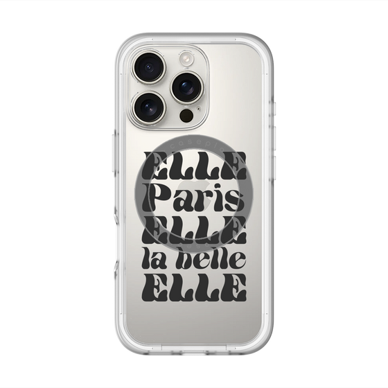 スリムプロテクションプレミアムケース with MagSafe［ ELLE - ELLE Paris ］
