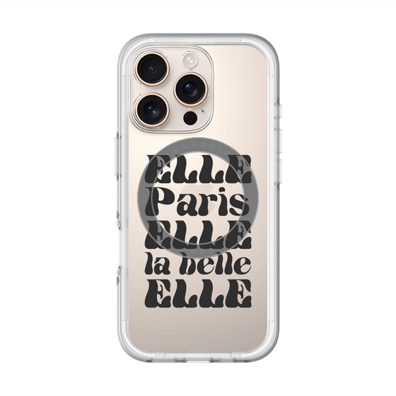スリムプロテクションプレミアムケース with MagSafe［ ELLE - ELLE Paris ］