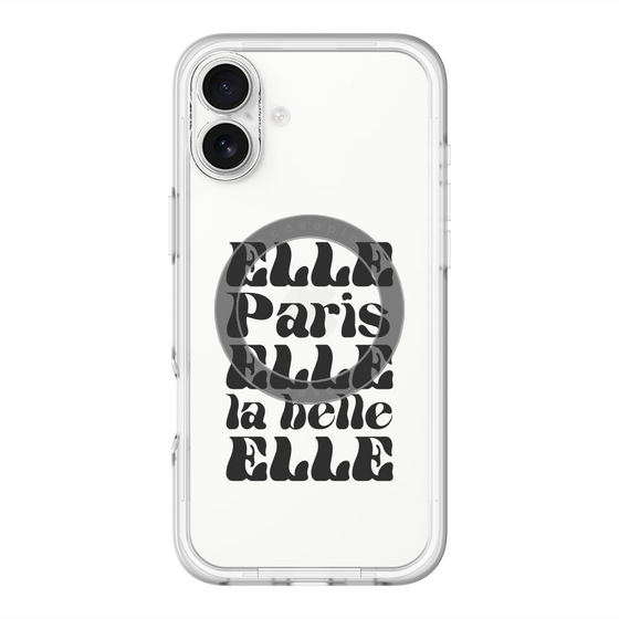 スリムプロテクションプレミアムケース with MagSafe［ ELLE - ELLE Paris ］