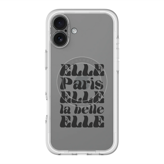 スリムプロテクションプレミアムケース with MagSafe［ ELLE - ELLE Paris ］