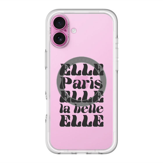 スリムプロテクションプレミアムケース with MagSafe［ ELLE - ELLE Paris ］