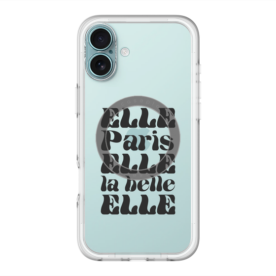 スリムプロテクションプレミアムケース with MagSafe［ ELLE - ELLE Paris ］