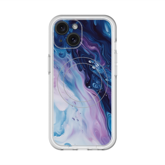 スリムプロテクションプレミアムケース with MagSafe［ Color Rain - オリジナル - Twilight Ink ］