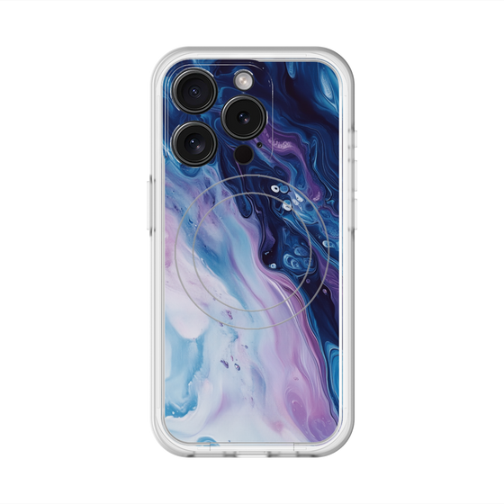 スリムプロテクションプレミアムケース with MagSafe［ Color Rain - オリジナル - Twilight Ink ］