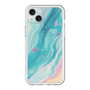 スリムプロテクションプレミアムケース with MagSafe［ Color Rain - オリジナル - Serene Wave ］