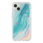 スリムプロテクションプレミアムケース with MagSafe［ Color Rain - オリジナル - Serene Wave ］