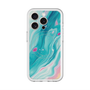 スリムプロテクションプレミアムケース with MagSafe［ Color Rain - オリジナル - Serene Wave ］