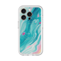 スリムプロテクションプレミアムケース with MagSafe［ Color Rain - オリジナル - Serene Wave ］