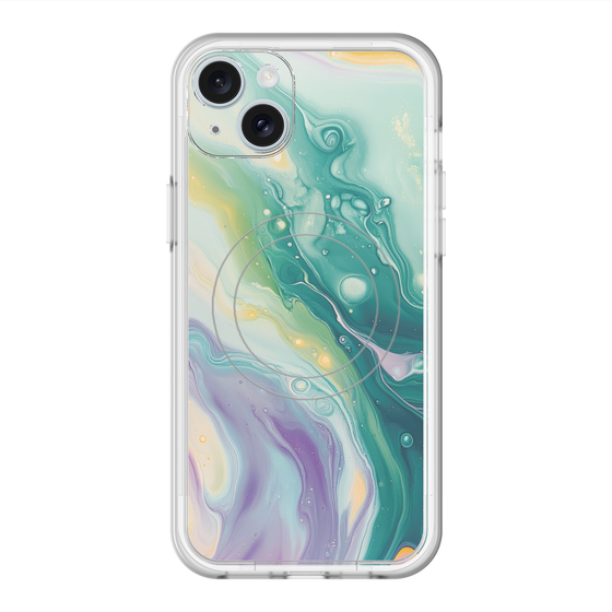 スリムプロテクションプレミアムケース with MagSafe［ Color Rain - オリジナル - Dusky Forest ］