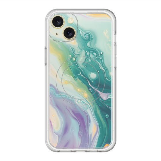 スリムプロテクションプレミアムケース with MagSafe［ Color Rain - オリジナル - Dusky Forest ］
