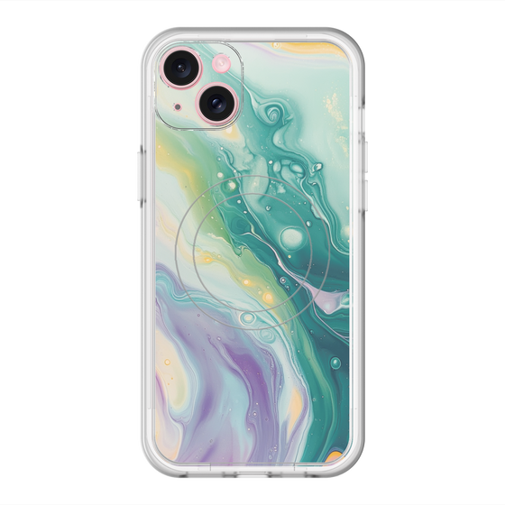 スリムプロテクションプレミアムケース with MagSafe［ Color Rain - オリジナル - Dusky Forest ］