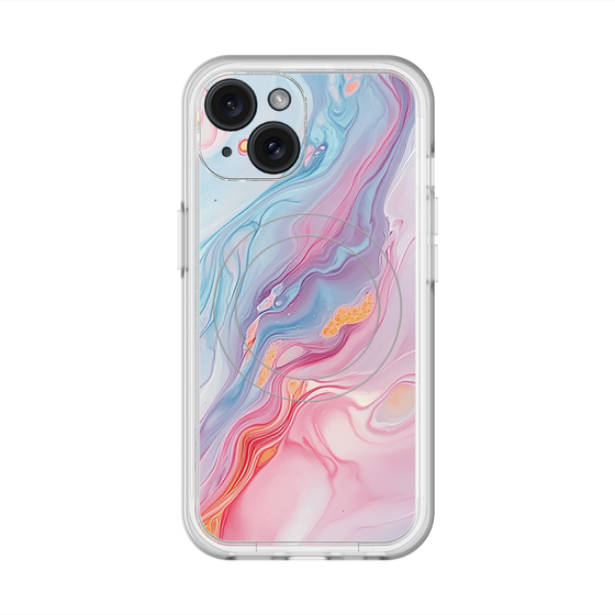 スリムプロテクションプレミアムケース with MagSafe［ Color Rain - オリジナル - Dream veil ］