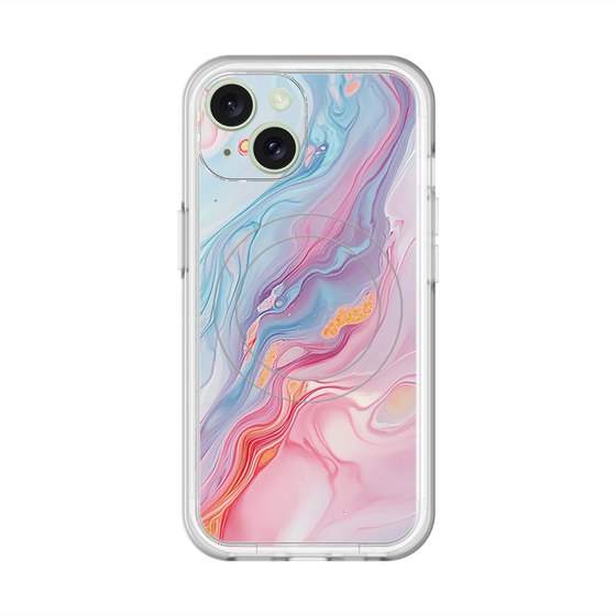 スリムプロテクションプレミアムケース with MagSafe［ Color Rain - オリジナル - Dream veil ］