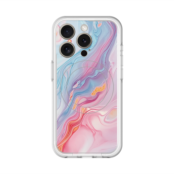 スリムプロテクションプレミアムケース with MagSafe［ Color Rain - オリジナル - Dream veil ］