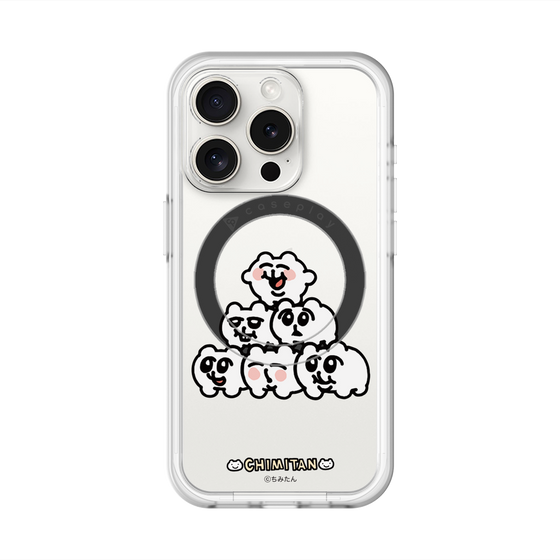 スリムプロテクションプレミアムケース with MagSafe［ ちみたん - ピラミッド ］