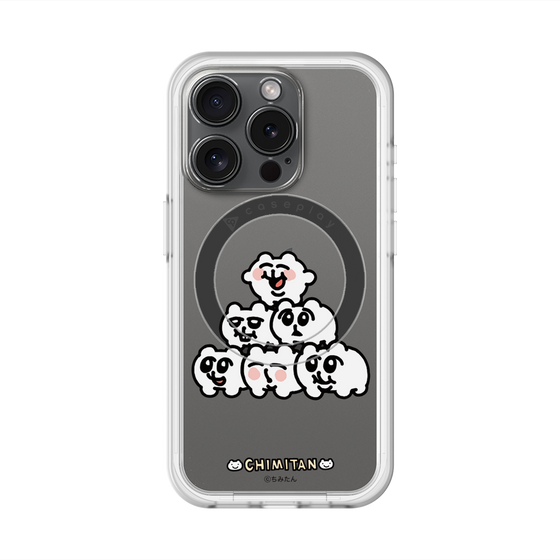 スリムプロテクションプレミアムケース with MagSafe［ ちみたん - ピラミッド ］