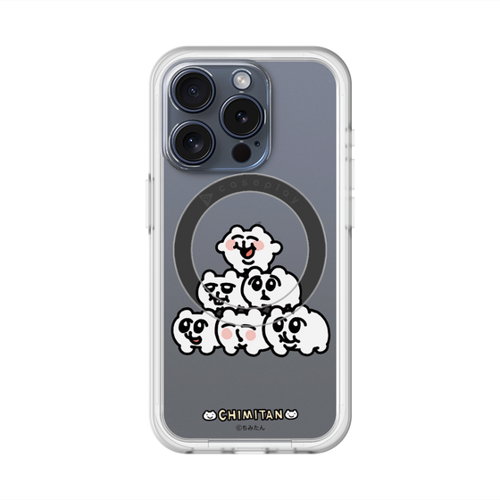 スリムプロテクションプレミアムケース with MagSafe［ ちみたん - ピラミッド ］