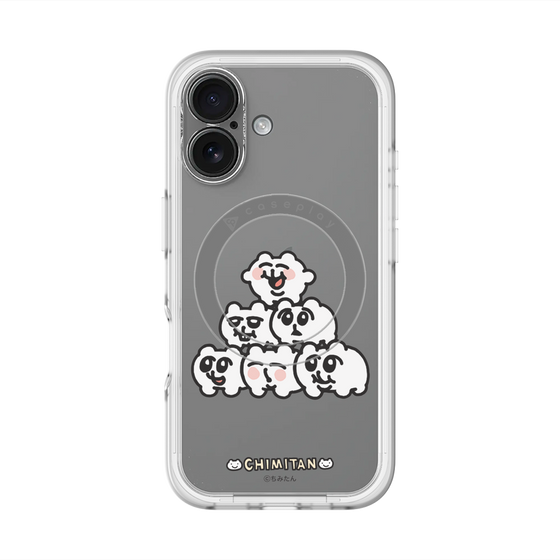 スリムプロテクションプレミアムケース with MagSafe［ ちみたん - ピラミッド ］