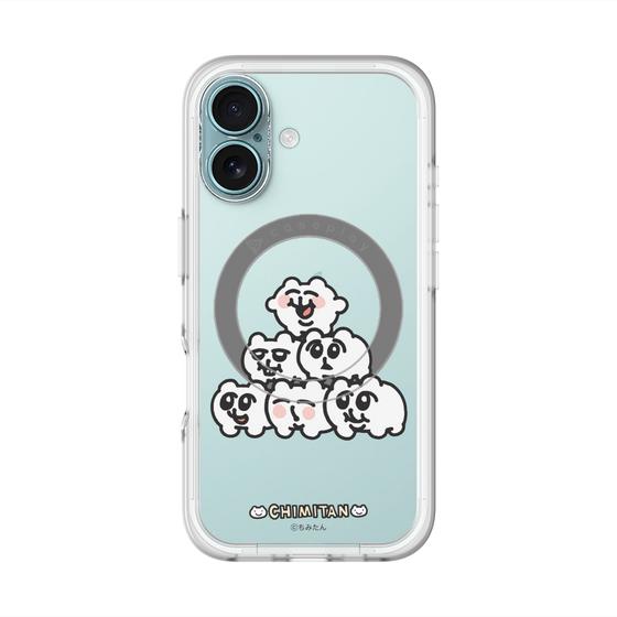 スリムプロテクションプレミアムケース with MagSafe［ ちみたん - ピラミッド ］