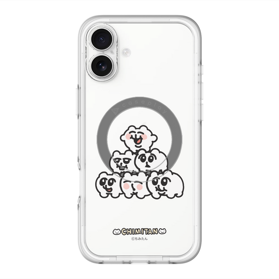 スリムプロテクションプレミアムケース with MagSafe［ ちみたん - ピラミッド ］