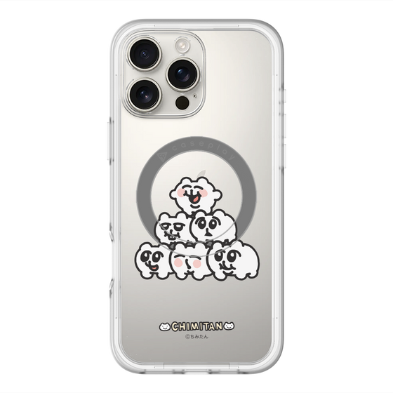 スリムプロテクションプレミアムケース with MagSafe［ ちみたん - ピラミッド ］
