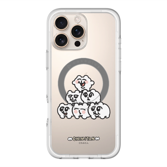 スリムプロテクションプレミアムケース with MagSafe［ ちみたん - ピラミッド ］